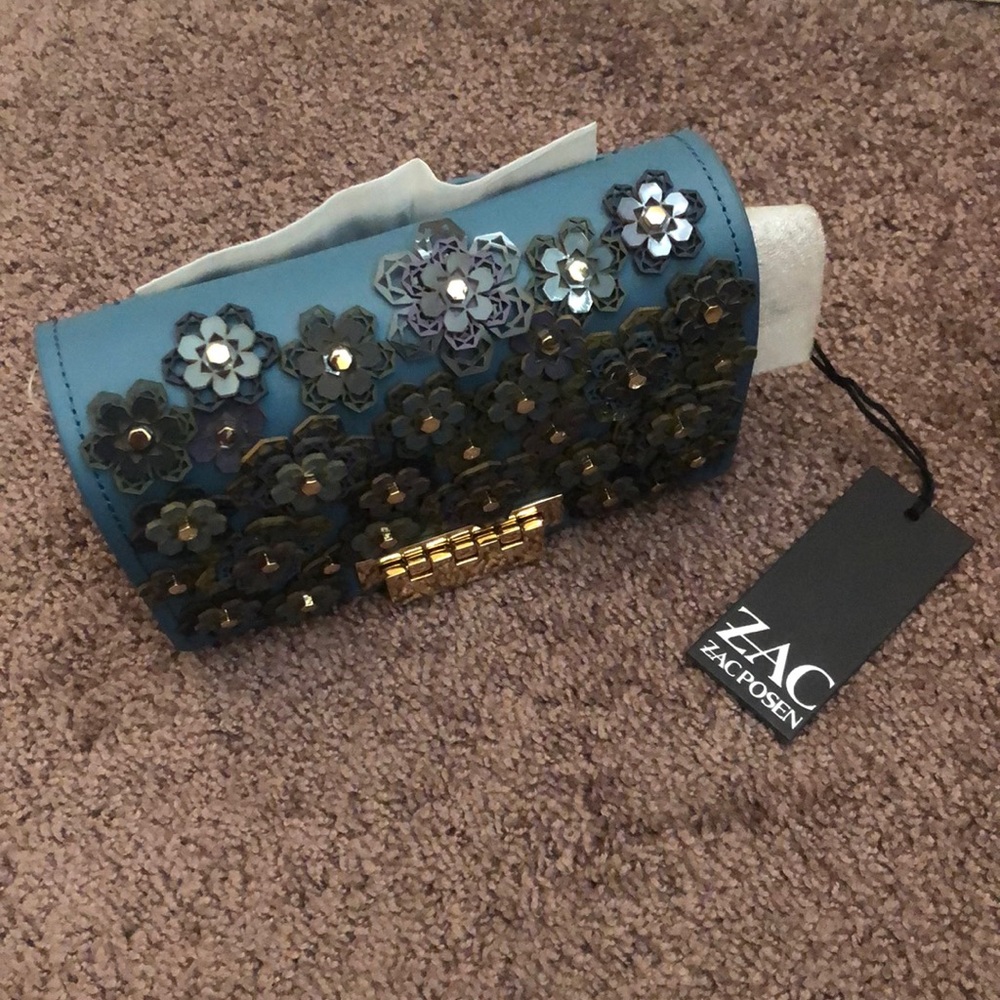 Accordion Crossbody Denim bag